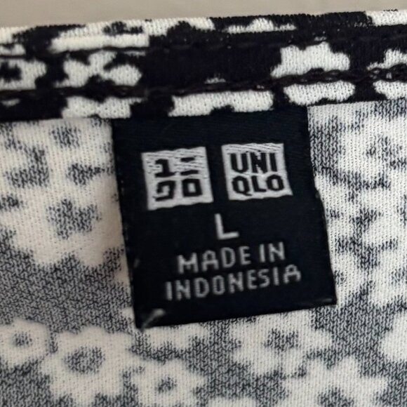 UNIQLO Women's Black and White Playsuit-Romper (size L) - Picture 4 of 8